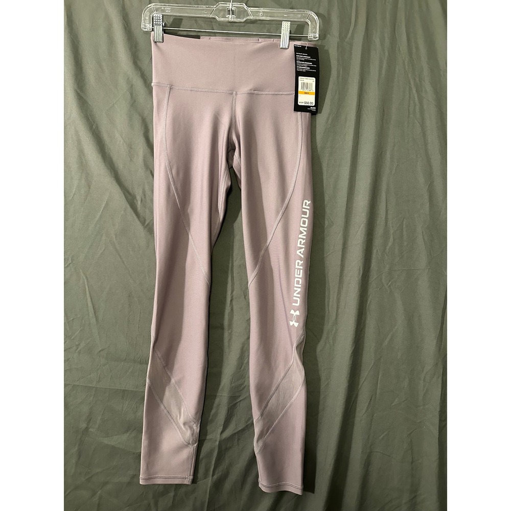 Under Armour Womens HeatGear Armour High Rise Compression Leggings Purple SM NWT